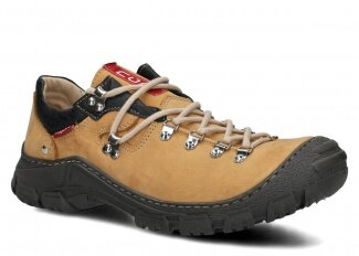 Pánske trekové obuv NAGABA 055 žltá nubuck koža