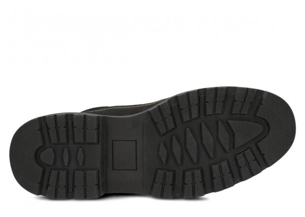 Pánske trekové topánky NAGABA 471 čierna crazy koža
