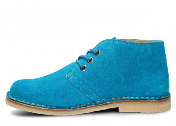 Topánky NAGABA 082 morská modrá velúrové koža