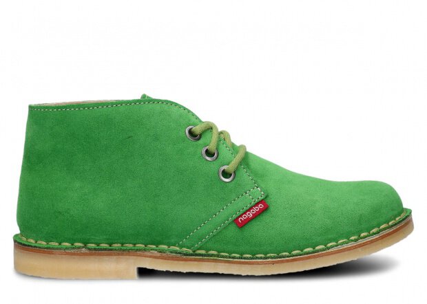 Topánky NAGABA 082 zelená tráva velúrové koža
