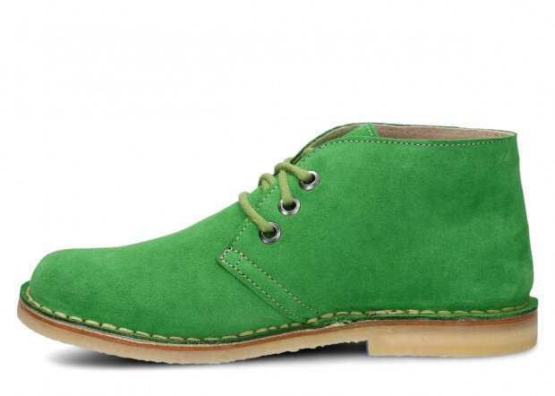 Topánky NAGABA 082 zelená tráva velúrové koža