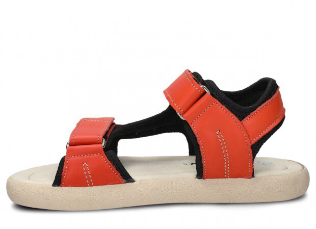 Dámske sandále NAGABA 025 oranžová daikiri koža