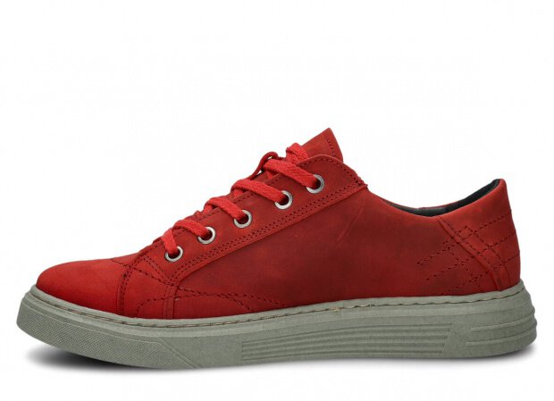 Pánske obuv NAGABA 412 červená crazy koža