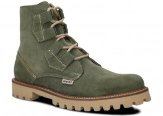 Pánske topánky NAGABA 488/1 khaki velúrové koža