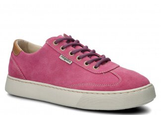 Poltopánky NAGABA 612 růžová velúrové koža