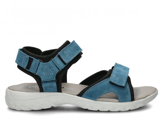 Dámske sandále NAGABA 266 jeans velúrové koža