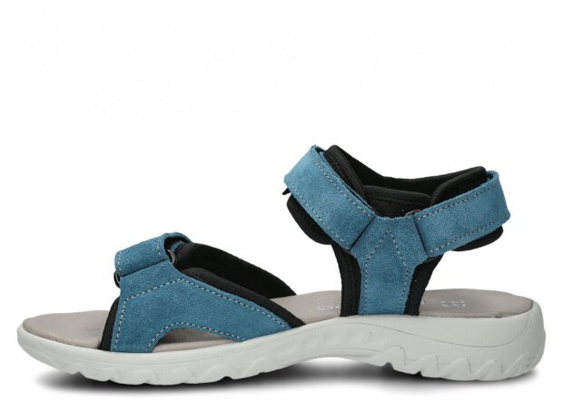 Dámske sandále NAGABA 266 jeans velúrové koža
