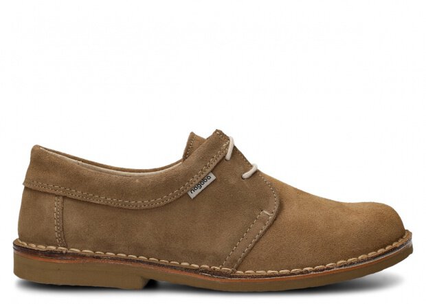 ČLENKOVÉ PÁNSKE MODEL 077 BÉŽOVÁ VELÚROVÉ - ROZMER 44