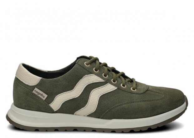 Pánske obuv NAGABA 459 khaki velúrové koža