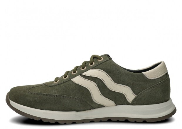 Pánske obuv NAGABA 459 khaki velúrové koža