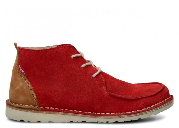 ČLENKOVÉ PRE MLÁDEŽ MODEL 086 ČERVENÁ VELÚROVÉ - ROZMER 39