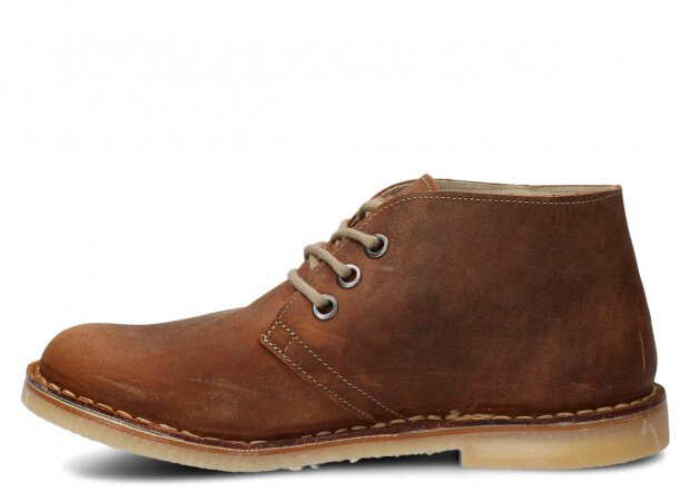 ČLENKOVÉ PRE MLÁDEŽ MODEL 082 HNEDÁ CRAZY - ROZMER 40