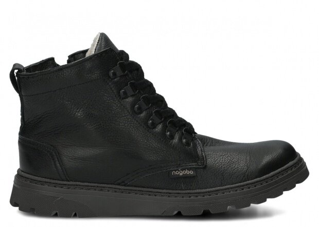 ČLENKOVÉ PRE MLÁDEŽ MODEL 097 ČIERNA RUSTIC + KOŽUŠINKA - ROZMER 40
