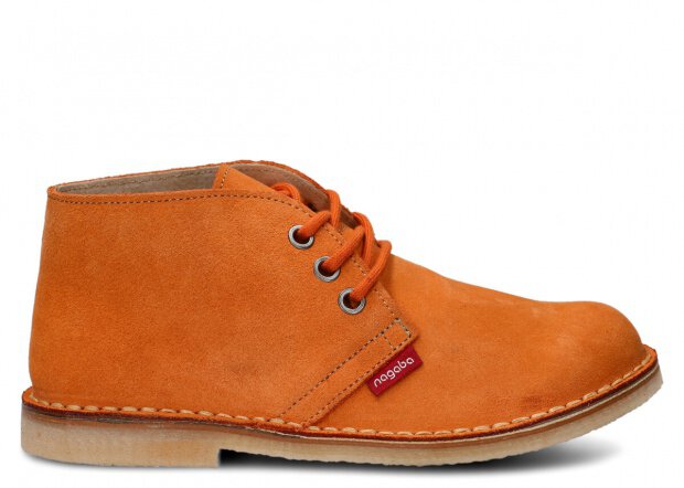 ČLENKOVÉ PRE MLÁDEŽ MODEL 082 ORANŽOVÁ VELÚROVÉ - ROZMER 38