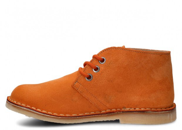 ČLENKOVÉ PRE MLÁDEŽ MODEL 082 ORANŽOVÁ VELÚROVÉ - ROZMER 38