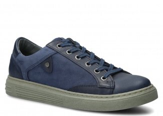 Pánske obuv NAGABA 4341 modrá rustic koža