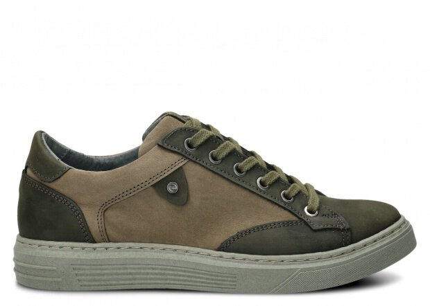 Pánske obuv NAGABA 4341 khaki crazy koža