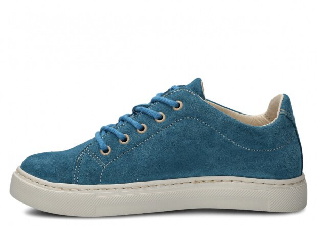 Poltopánky NAGABA 607 jeans velúrové koža