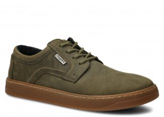 Široké pánske obuv NAGABA 476 olivová zelená crazy koža