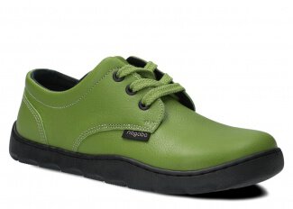 Široké dámske poltopánky NAGABA 630 pistáciová oblak koža