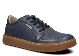 Široké dámske poltopánky NAGABA 625 modrá rustic koža