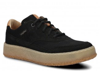 Dámske poltopánky NAGABA 627 čierna velúrové koža