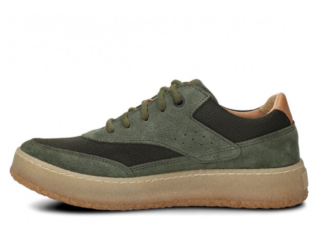 Dámske poltopánky NAGABA 627 khaki velúrové koža