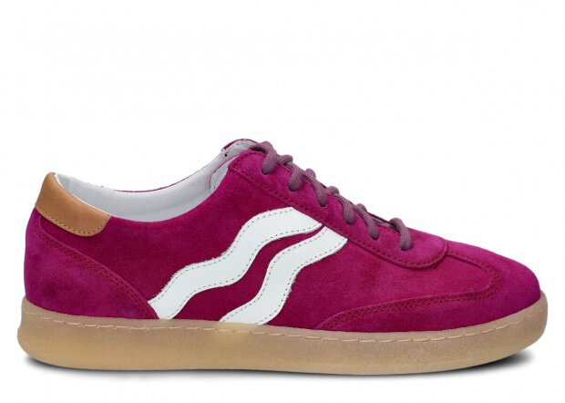 Dámske poltopánky NAGABA 129 fialová velúrové koža