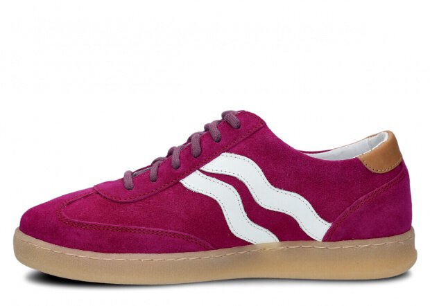 Dámske poltopánky NAGABA 129 fialová velúrové koža