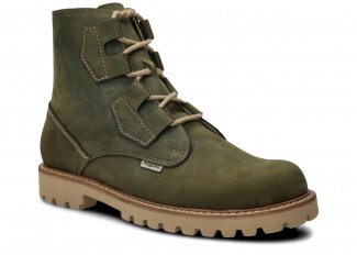 Pánske traper topánky NAGABA 488/1 olivová zelená crazy koža