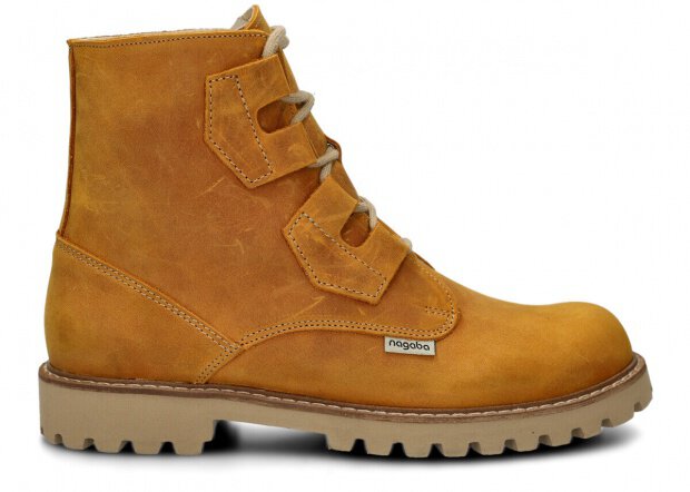 Pánske traper topánky NAGABA 488/1 žltá crazy koža