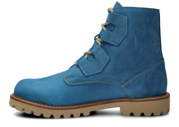 Pánske traper topánky NAGABA 488/1 kobalt crazy koža