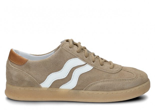 Dámske poltopánky NAGABA 129 béžová velúrové koža