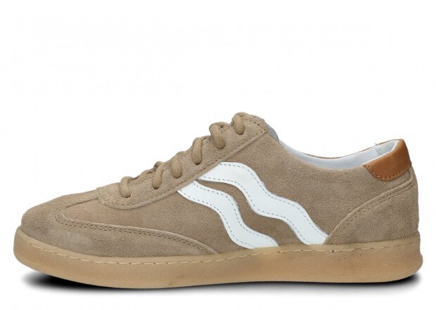 Dámske poltopánky NAGABA 129 béžová velúrové koža