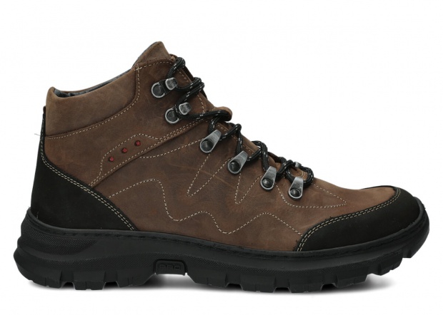 Pánske trekové topánky NAGABA 409/1 olivová crazy koža