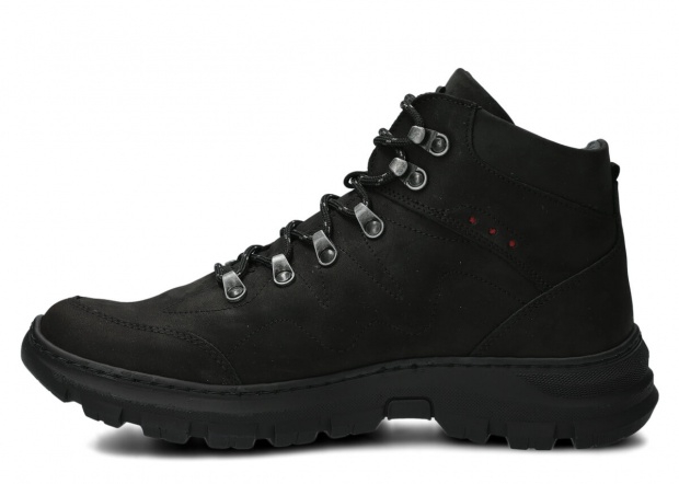 Pánske trekové topánky NAGABA 409/1 čierna crazy koža