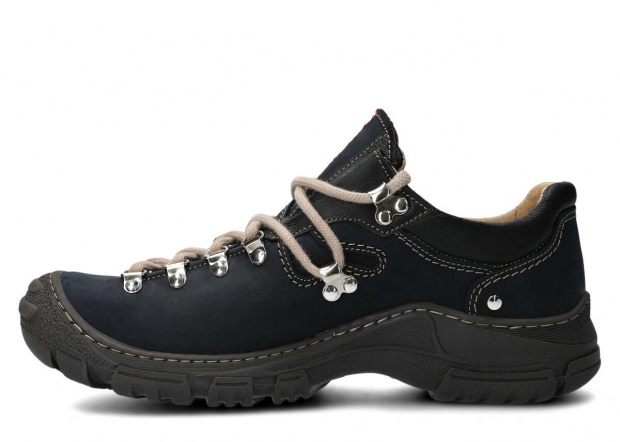 Pánske trekové obuv NAGABA 055 modrá crazy koža