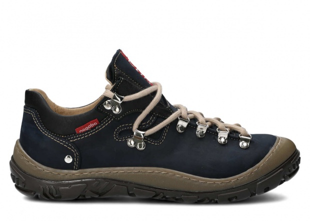 Trekové obuv NAGABA 054 modrá crazy koža