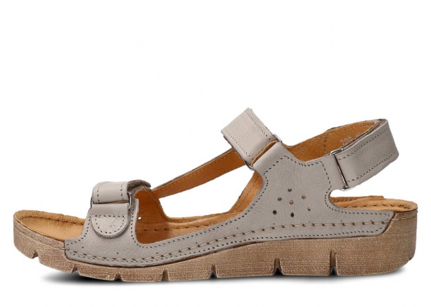 Dámske sandále NAGABA 306 svetlá popolová rustic koža