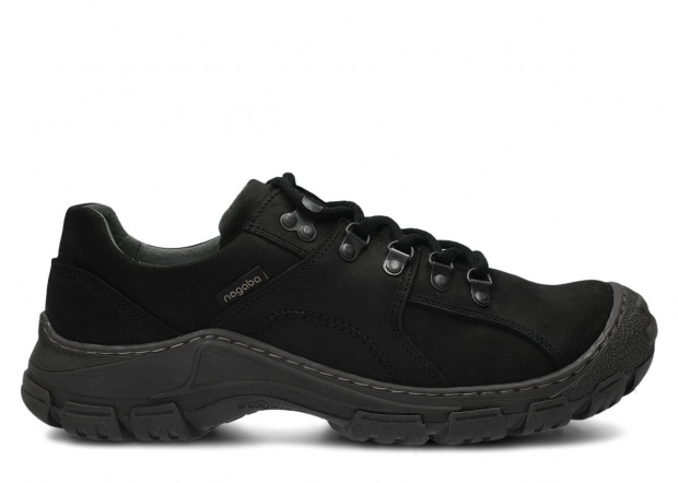 Pánske obuv NAGABA 457 čierna crazy koža