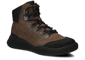 Dámske trekové topánky NAGABA 624 olivová crazy kožené