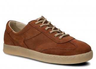 Dámske poltopánky NAGABA 130 hnedá velúrové koža