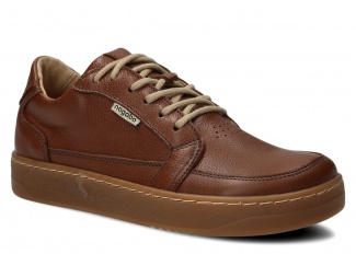 Široké dámske poltopánky NAGABA 625 ryšavý rustic koža