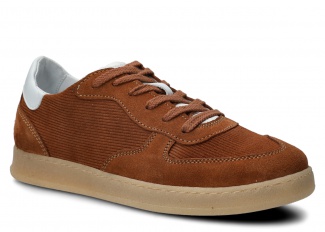 Dámske poltopánky EVENEMENT EV135 hnedá velúrové koža